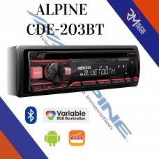 Alpine CDE-203BT Car CD MP3 Bluetooth Stereo USB Receiver Headunit